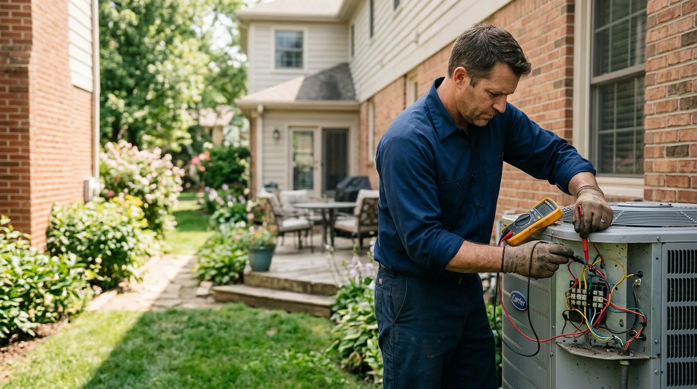 HVAC technician working near Elm Grove, WI